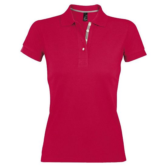Рубашка поло женская PORTLAND WOMEN 200 красная - подробное фото