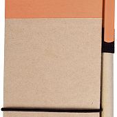 Блокнот на кольцах Eco Note с ручкой, оранжевый - фото