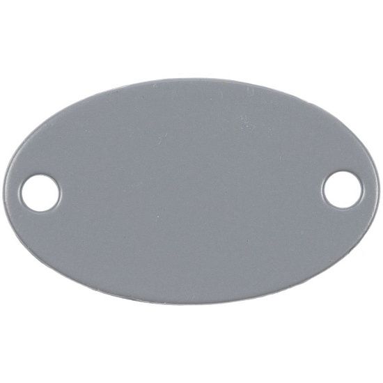 Шильдик металлический Alfa Oval, серый - подробное фото