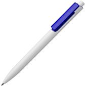 Ручка шариковая Rush Special, бело-синяя - фото