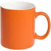 Кружка Promo матовая, оранжевая - фото