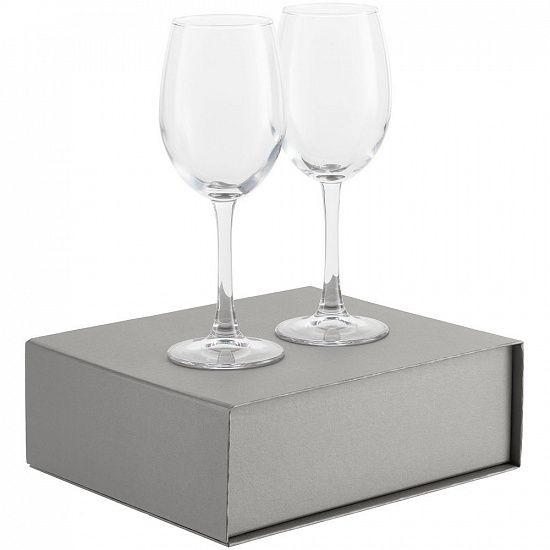 Набор бокалов для вина Wine House, серебристый - подробное фото