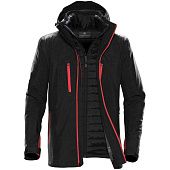 Куртка-трансформер мужская Matrix, черная с красным - фото
