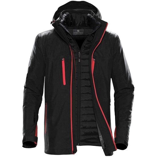 Куртка-трансформер мужская Matrix, черная с красным - подробное фото