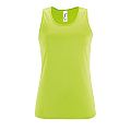 Майка женская SPORTY TT WOMEN, зеленое яблоко