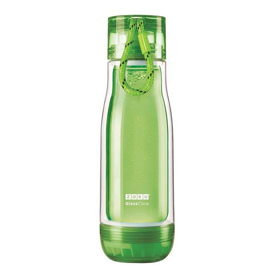 Бутылка для воды Zoku, зеленая - подробное фото