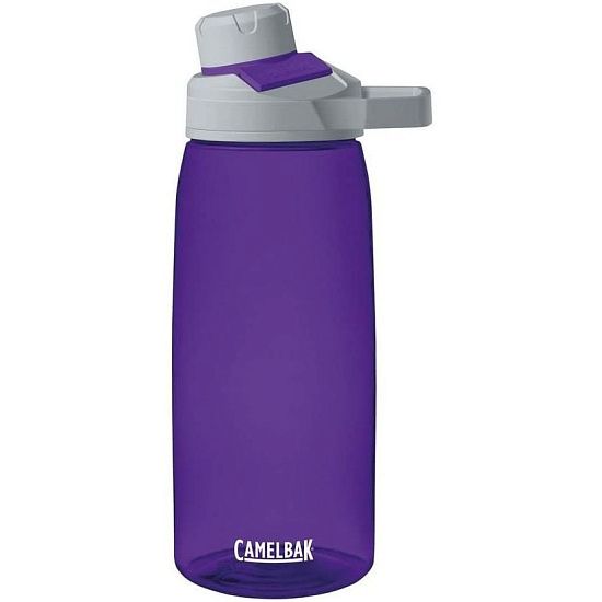 Спортивная бутылка Chute 1000, фиолетовая - подробное фото