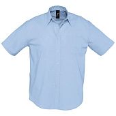 Рубашка мужская с коротким рукавом BRISBANE, голубая - фото