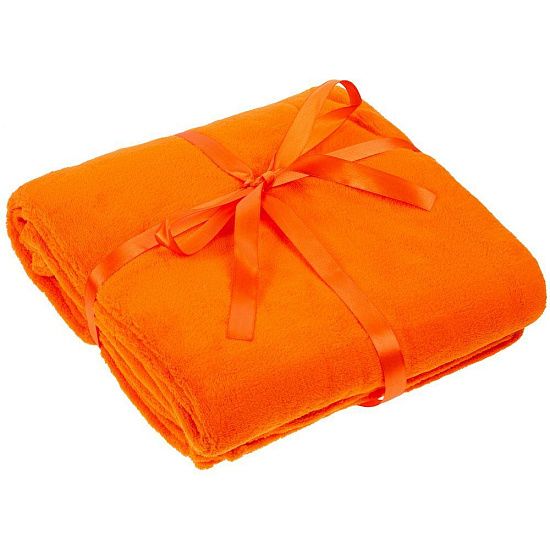 Плед Plush, оранжевый - подробное фото