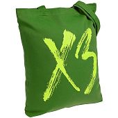 Холщовая сумка «ХЗ», ярко-зеленая - фото