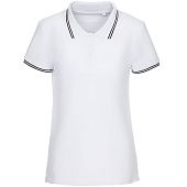 Рубашка поло женская Virma Stripes Lady, белая - фото