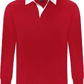 Рубашка поло мужская с длинным рукавом PACK 280 красная - фото
