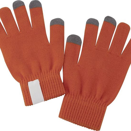 Сенсорные перчатки Scroll, оранжевые - подробное фото
