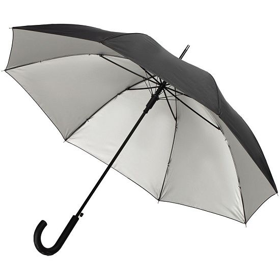 Зонт-трость Silverine, черный - подробное фото