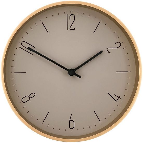 Часы настенные Jewel, серо-бежевые - подробное фото