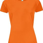 Футболка женская SPORTY WOMEN 140, оранжевый неон - фото