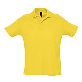 Рубашка поло мужская SUMMER 170, желтая - фото