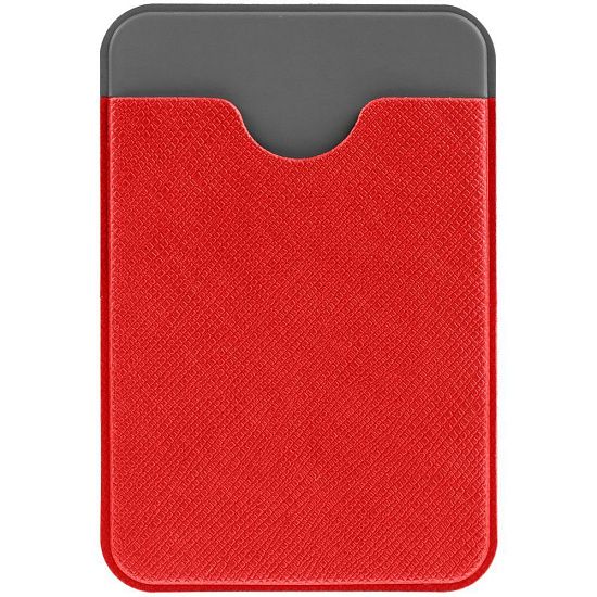Чехол для карты на телефон Devon, красный с серым - подробное фото
