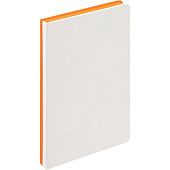 Ежедневник Duplex, недатированный, белый с оранжевым - фото