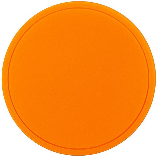 Лейбл из ПВХ Dzeta Round, L оранжевый неон - подробное фото