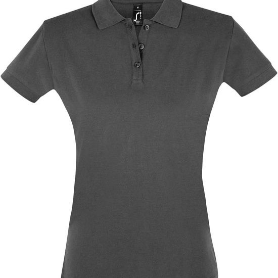 Рубашка поло женская PERFECT WOMEN 180 темно-серая - подробное фото
