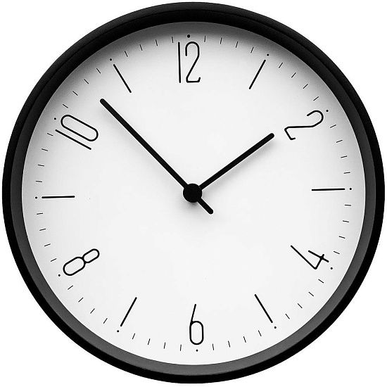 Часы настенные Lander, белые с черным - подробное фото