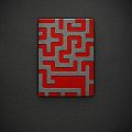 Ежедневник Labyrinth, недатированный, красный