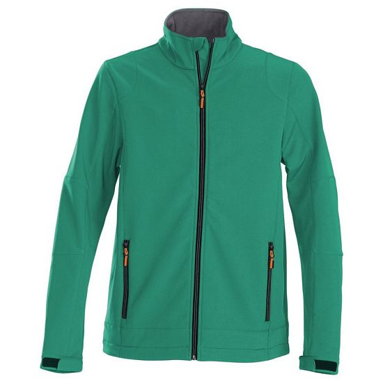 Куртка софтшелл мужская TRIAL, зеленая - подробное фото