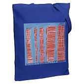 Холщовая сумка «Небоскребы», синяя - фото