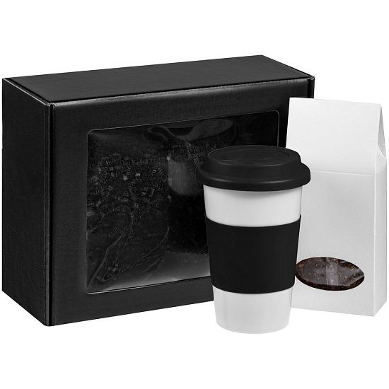 Набор «Чайная пауза», черный с белым - подробное фото