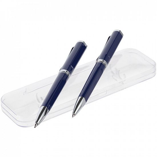 Набор Phase: ручка и карандаш, синий - подробное фото