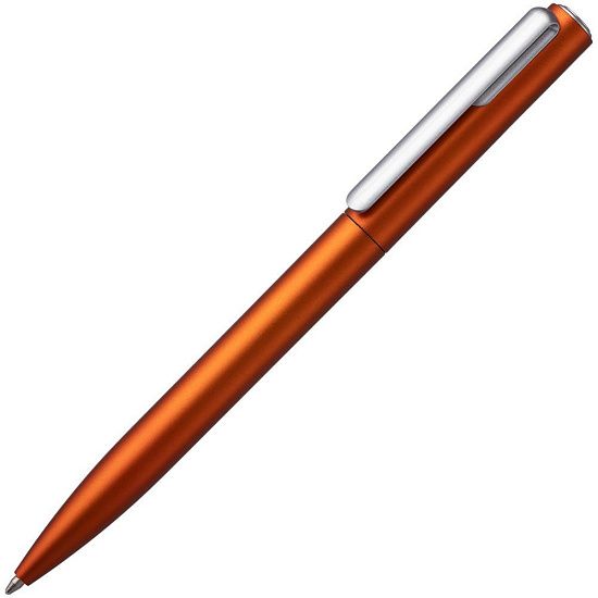 Ручка шариковая Drift Silver, оранжевая - подробное фото
