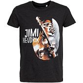 Футболка «Меламед. Jimi Hendrix», черный меланж - фото