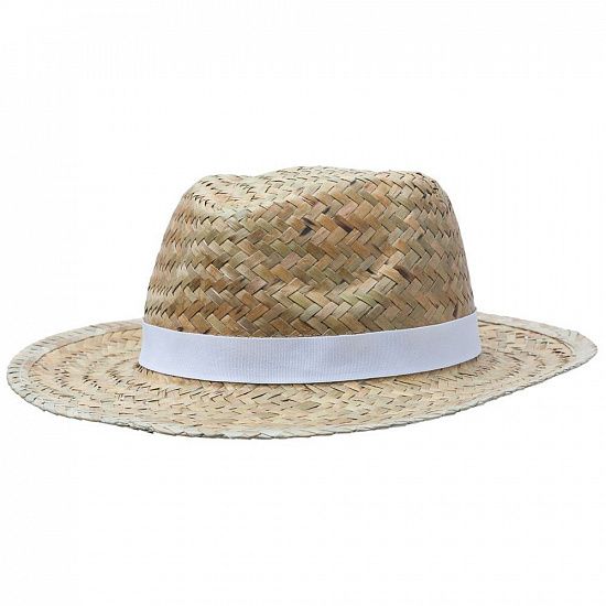 Шляпа Daydream, бежевая с белой лентой - подробное фото