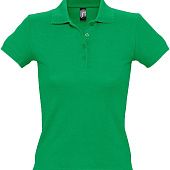 Рубашка поло женская PEOPLE 210, ярко-зеленая - фото