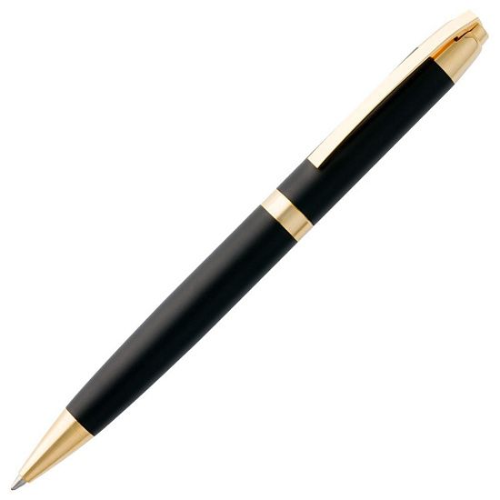 Ручка шариковая Razzo Gold, черная - подробное фото