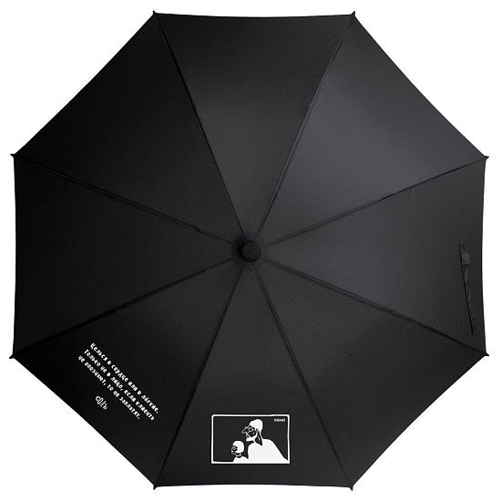 Зонт-трость «Леон», черный - подробное фото