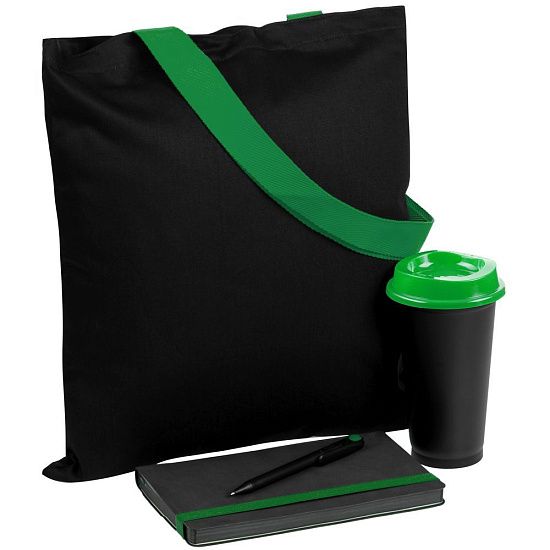 Набор Velours Bag, черный с зеленым - подробное фото