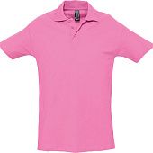 Рубашка поло мужская SPRING 210, розовая - фото