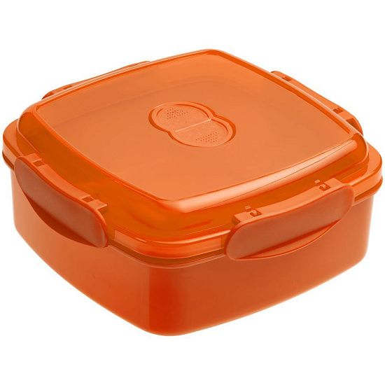 Ланчбокс Cube, оранжевый - подробное фото