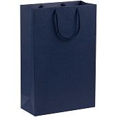 Пакет бумажный Porta M, темно-синий - фото