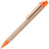 Ручка шариковая Wandy, оранжевая - фото
