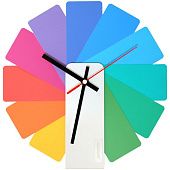 Часы настенные Transformer Clock. White & Multicolor - фото
