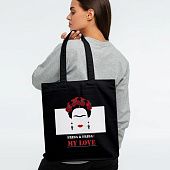 Холщовая сумка Frida & Friday, черная - фото
