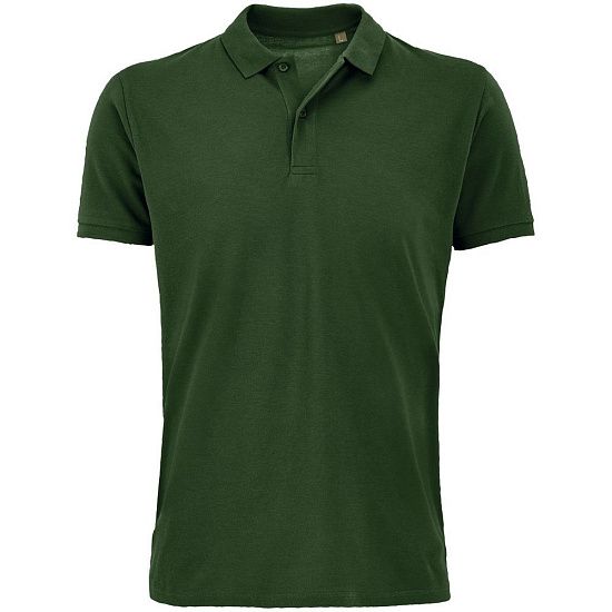 Рубашка поло мужская Planet Men, темно-зеленая - подробное фото