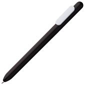 Ручка шариковая Slider, черная с белым - фото