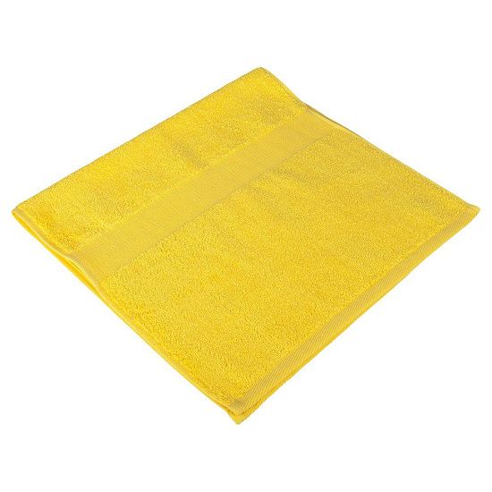 Полотенце махровое Soft Me Small, желтое - подробное фото