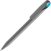 Ручка шариковая Prodir DS1 TMM Dot, серая с голубым - фото