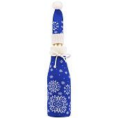 Чехол на бутылку Snow Fairy, синий (василек) - фото