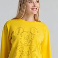 Свитшот с вышивкой Mickey Mouse, желтый